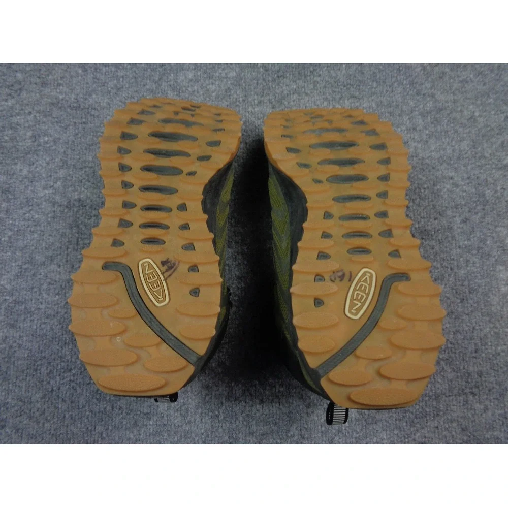 Keen Zionic NXT Mid Mens Hiking Shoes 10.5 Waterproof Boots Green Black Tan